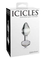 Klasyczna Szklana Wtyczka Analna Icicles No 44