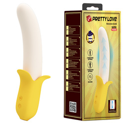 Super Banan Silikonowy Wibrator Wielofunkcyjny Pretty Love – Banana Geek