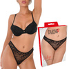  Czarne Koronkowe Brazylijskie Figi Daring Riley Sexy Majtki