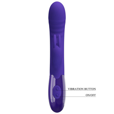 Wibrator Rabbit Cerberus Purple USB Silikon G-Spot Łechtaczka!