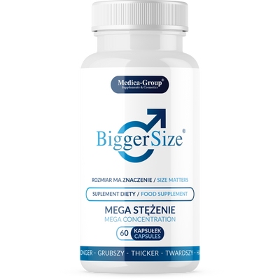 BiggerSize – Kapsułki na Powiększenie i Pogrubienie Penisa SUPER 60 caps