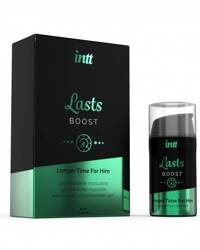INTT Lasts Boost 15ml – Żel Opóźniający Wytrysk i Przedłużający Stosunek!
