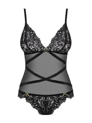 Body Bondea Teddy Obsessive – Koronkowe z Tiulem i Paskami