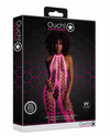 Neonowy Bodystocking Ouch! 835 Pink UV Siateczka Druga Skóra!