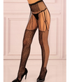 Pończochy Lamean 20 DEN LivCo Corsetti z Pasem – Siateczka i Seksowne Wycięcia