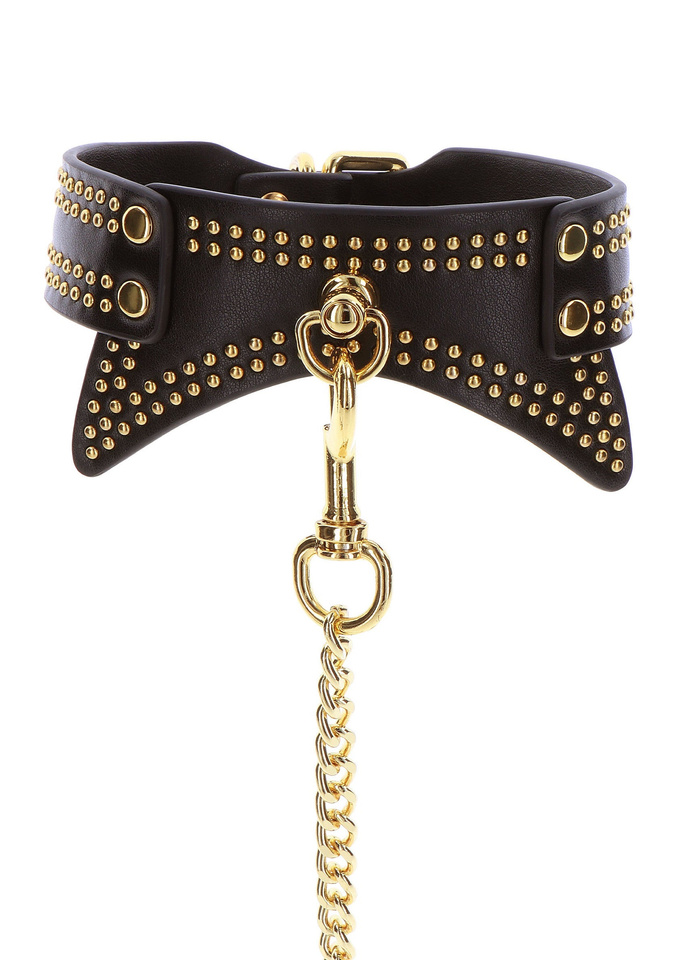Ekskluzywna Obróżka Ze Smyczą Vogue Studded Collar And Leash Taboom 17423