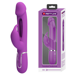 Fioletowy Wibrator z Podwójną Stymulacją Pretty Love – Kampas Purple