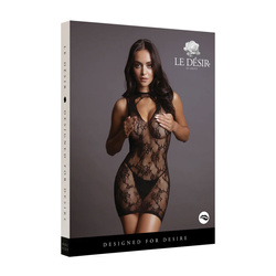 Mini sukienka koronkowa z otwartym dekoltem Le Desir 31