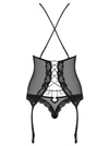 Erotyczny Gorset i Stringi - Obsessive 841-COR-1