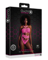 Neonowe Body Ouch! 832 Pink Siateczka Dziurki UV Sexy!