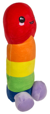 Rainbow Pluszowy Mały Penisek Do Ściskania 30 cm – Uroczy i Zabawny Prezent