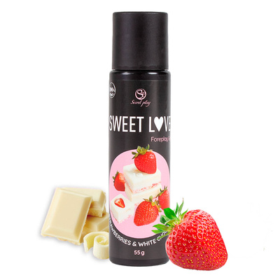Jadalny żel intymny truskawka z białą czekoladą Sweet Love Strawberry&White Chocolate