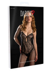 Czarny Siateczkowy Otwarty Bodystocking Keyhole Net Daring Intimates