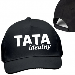 Czapka z daszkiem z super nadrukiem Tata Idealny PREZENT
