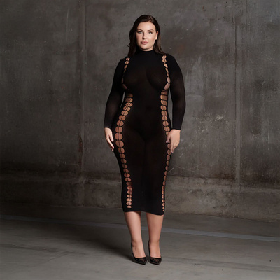 Sukienka z Golfem i Odsłoniętymi Plecami Modelujący Krój Le Désir Carme 06