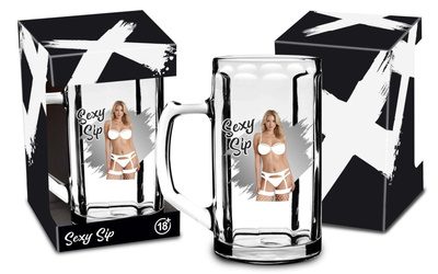 Kufel Termiczny Super Wzór z Rozbierającą się Kobietą