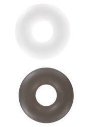 Dwa Grube Żelowe Ringi Erekcyjne na Penisa - Duo Stud Rings