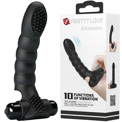 Wibrator Na Palec – Przedłużka Na Palec z Wibracją Pretty Love Alexsander