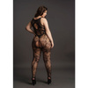 Bodystocking Koronkowy z kwiatowym wzorem i otwartym krokiem Le Désir – 23
