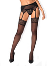Czarne, Koronkowe Pończochy - Obsessive Shibu