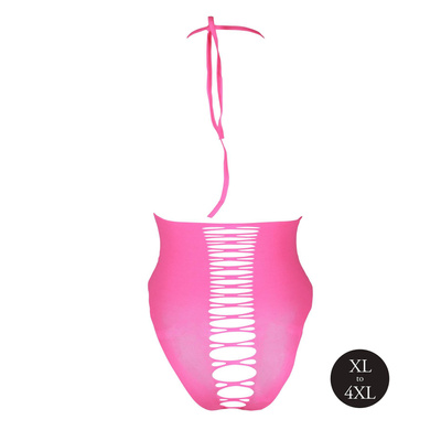 Neonowe Body Ouch! 837 Green UV Active Regulowane Ramiączka Sexy!