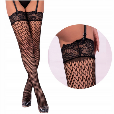 Aufdaria LivCo Corsetti – pończochy do pasa z dużymi oczkami