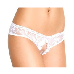 Białe Figi Damskie Otwarte SoftLine 2418