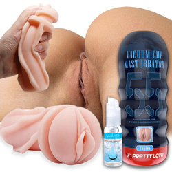 Zestaw Vacuum Cup 55 Vagina Pretty Love + Żel NEUTRAL 50ml!