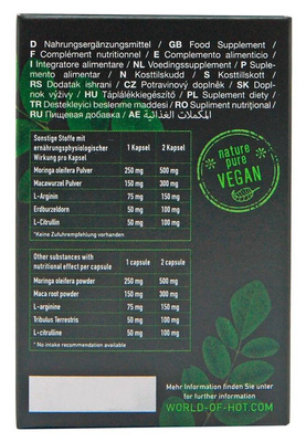 Premium Moringa + Maca Men Power Vegan – 60 kapsułek