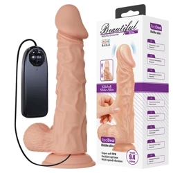 Beautiful Buraq – Realistyczne Dildo XXL z Wibracją, Przyssawką i Przewodowym Pilotem