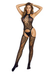 Bodystocking 2066 Black – Koronkowa Elegancja i Zmysłowość od SoftLine Collection