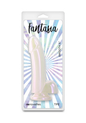 Realistyczne i elastyczne dildo Fantasia z przyssawką TPE 14,9 cm