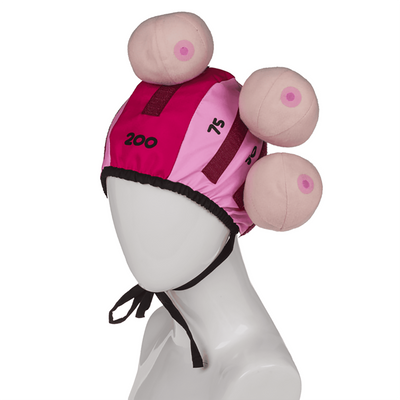  Gra imprezowa z czepkiem i pluszowymi cyckami Boob Head Game