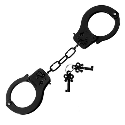 Metalowe kajdanki czarne Fetish Fantasy Metal Handcuffs 