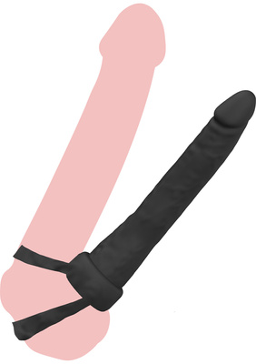 Double Trouble Anal Penetrator – silikonowa przedłużka penisa (Hidden Desire)