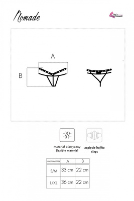 Stringi Koronkowe Nomade Black LivCo Corsetti Fashion z Tasiemkami!