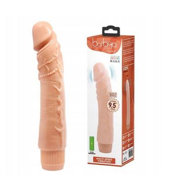 Wibrator Dybbuk Baile 9,5" Realistyczny TPE Z Żyłkami i Wypustkami!