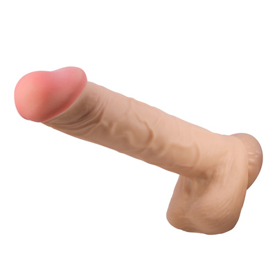 Realistyczne dildo Mendel z ruchomą skórą 10,2" BAILE Sliding Skin TPR