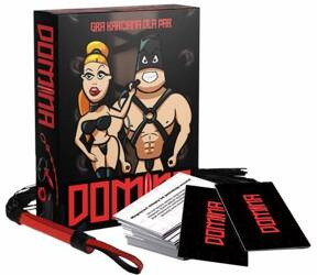 DOMINA – Gra Karciana dla Par, ONA Ustanawia Zasady (Pejcz Uległości w Zestawie)