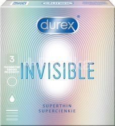 3 Prezerwatywy Supercienkie - Durex Invisible