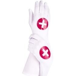 Długie Białe Rękawiczki Pielęgniarki - Nurse Gloves 40cm