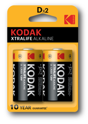 Duże Baterie Alkaliczne - Kodak Xtralife Alkaline - D LR20