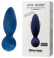 Ekskluzywny Korek Analny z Wibracją - Adrien Lastic Little Rocket BP