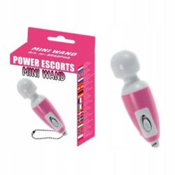 Malutki Wibratorek Typu Mikrofon - Power Escorts Mini Wand - Pink