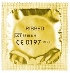 Prążkowana Prezerwatywa - Amor Ribbed (1szt.)