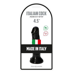 Realistyczny Czarny Penis Dildo - Italian Cock 4,5" Black