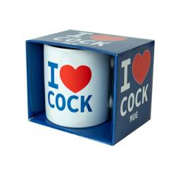 Zabawny Ceramiczny Kubek Z Napisem - I Love Cock Mug