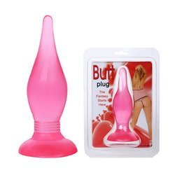 Żelowy Korek Analny Mały - Butt Plug Pink