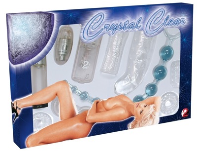 Crystal Clear 9-Częściowy Komplet Erotyczny
