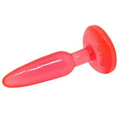 Czerwona Żelowa Wtyczka Analna Średnia - Butt Plug 15 cm